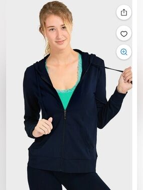 Cotton bell,Navy Full-Zip cotton, Hoodie, NWOT, size medium